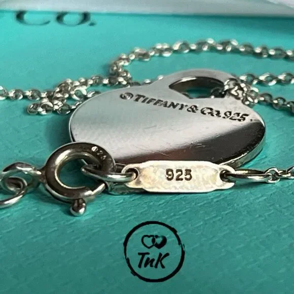 Tiffany & Co. Sterling Silver Small “Return To Tiffany” Heart Charm Tag Pendant - Picture 5 of 16